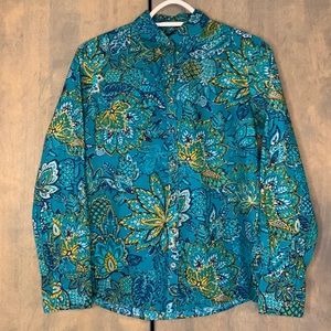 Supima cotton button down long sleeve shirt.